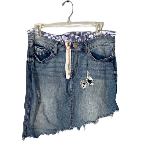 William Rast Dresses & Skirts - William Rast distressed asymmetric denim skirt